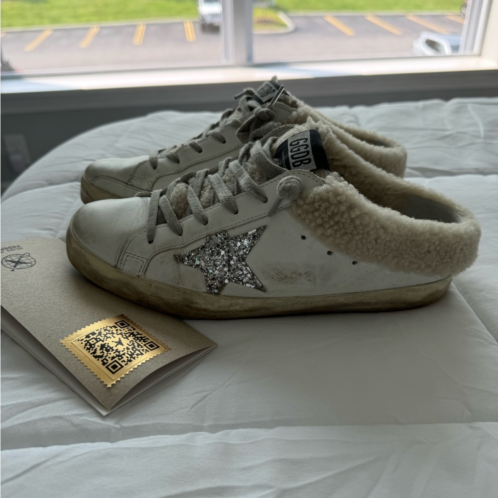 Authentic Golden Goose Super-Star Sabot Shearling sneaker - Picture 5 of 10